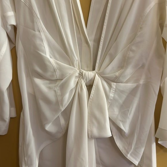 Byron Lars Backless Bow Blouse 10 - Picture 10 of 13